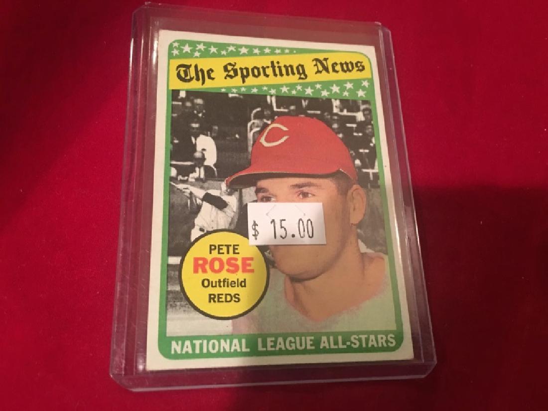 1969 topps baseball # 424 pete rose sporting news (1 of 2)