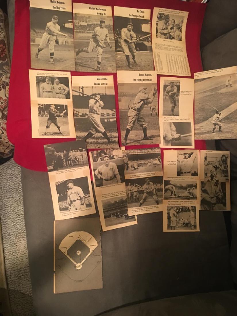 Vintage Baseball Photo Lot: Babe Ruth Ty Cobb (1 of 7)