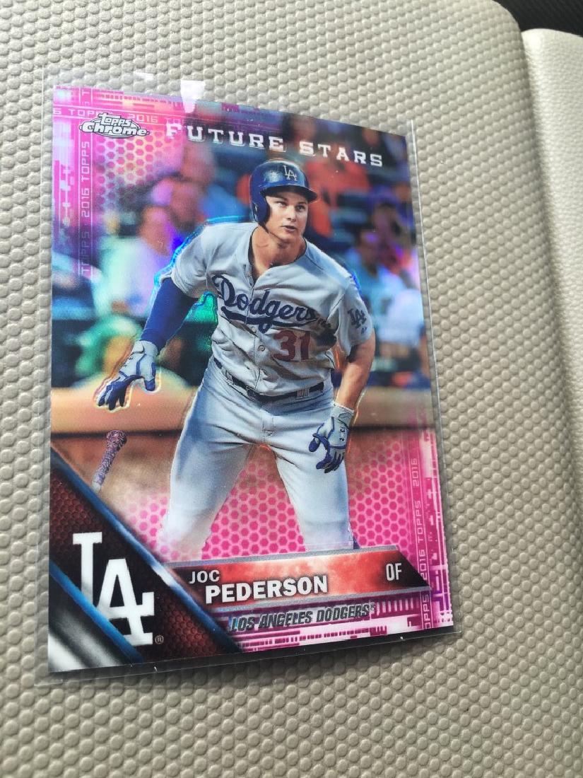 Joc Pederson 2016 Topps Chrome Pink Refractor (1 of 1)