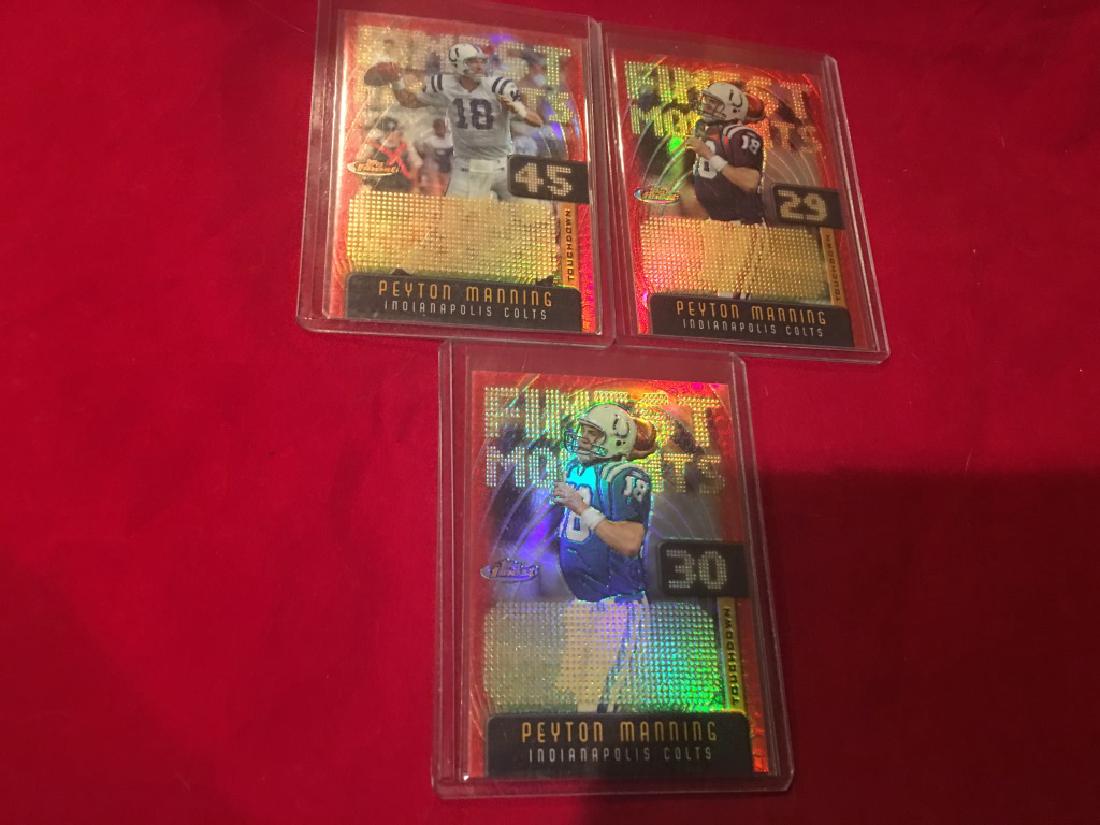 2005 Peyton Manning Finest Moments Refractor Lot (1 of 3)