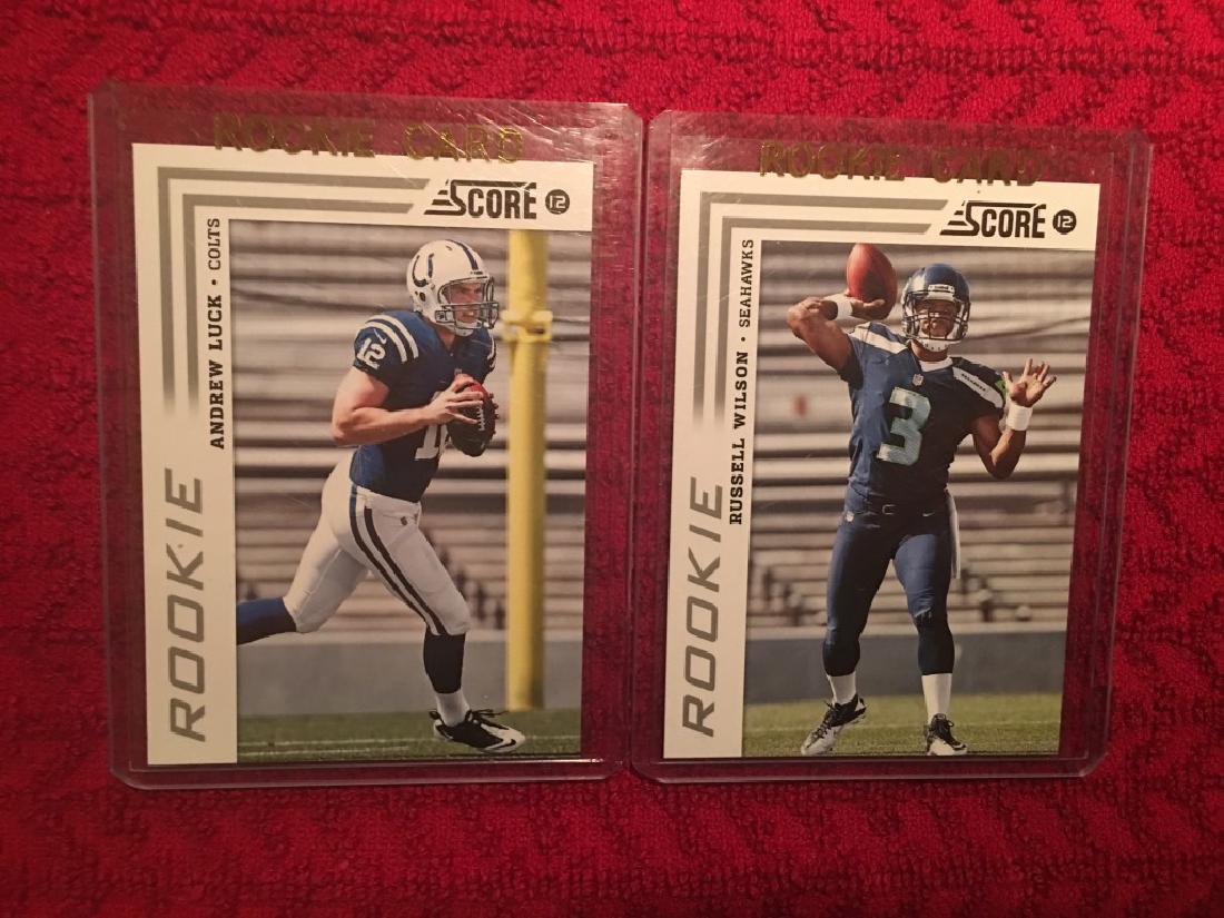 Andrew Luck Russell Wilson 2012 Score RC Lot (1 of 2)