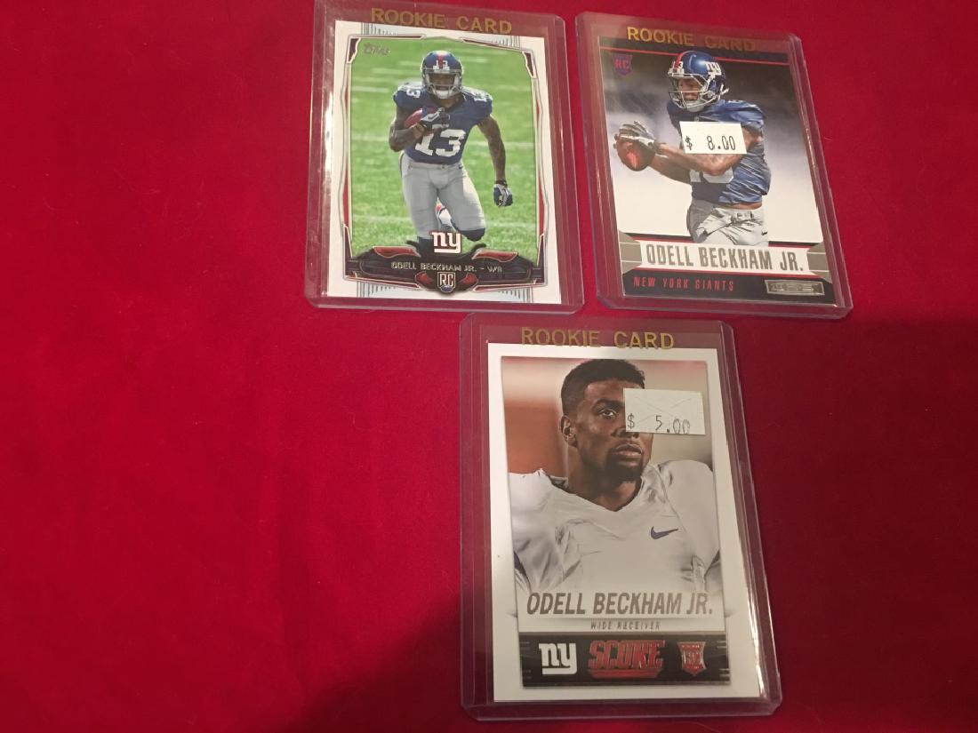 2014 ODELL BECKHAM JR. Rookie Card Lot of 3 RC (1 of 2)