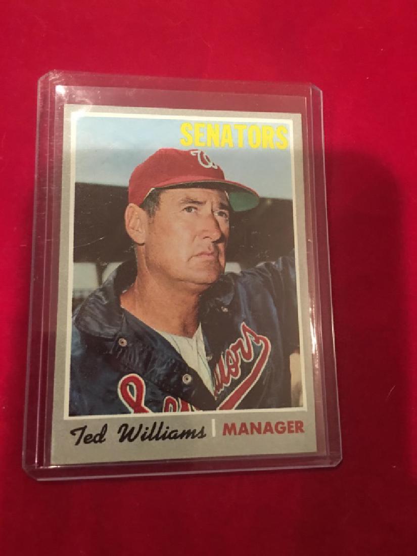 1970 Topps Ted Williams #211 very nice shape (1 of 2)