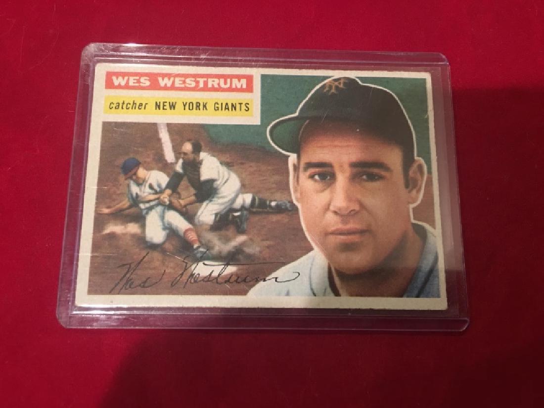 1956 Topps Wes Westrum #156 New York Giants (1 of 2)