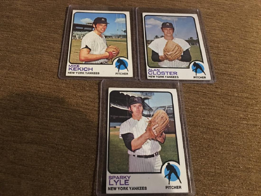 1973 Topps 3 Card Vintage Yankees Lot Lyle (1 of 2)