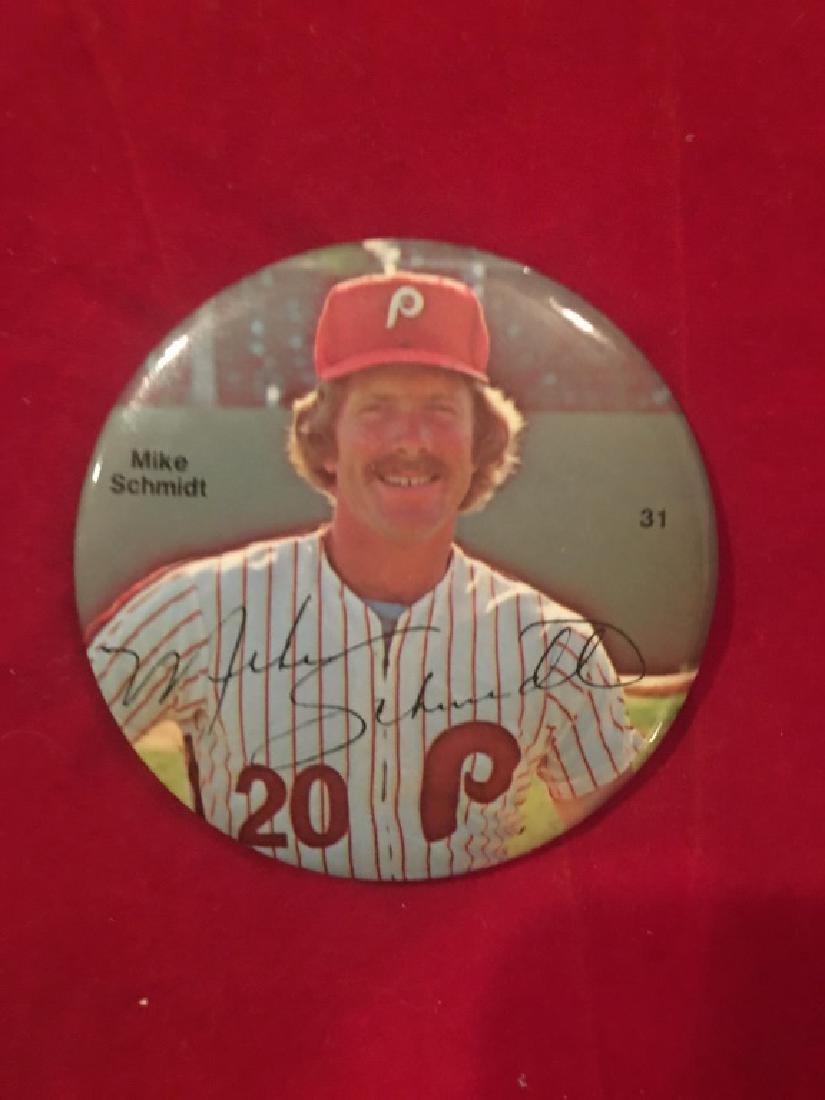 Mike Schmidt Phillies 1978 Photo Button: Mike Schmidt Phillies 1978 Photo Button