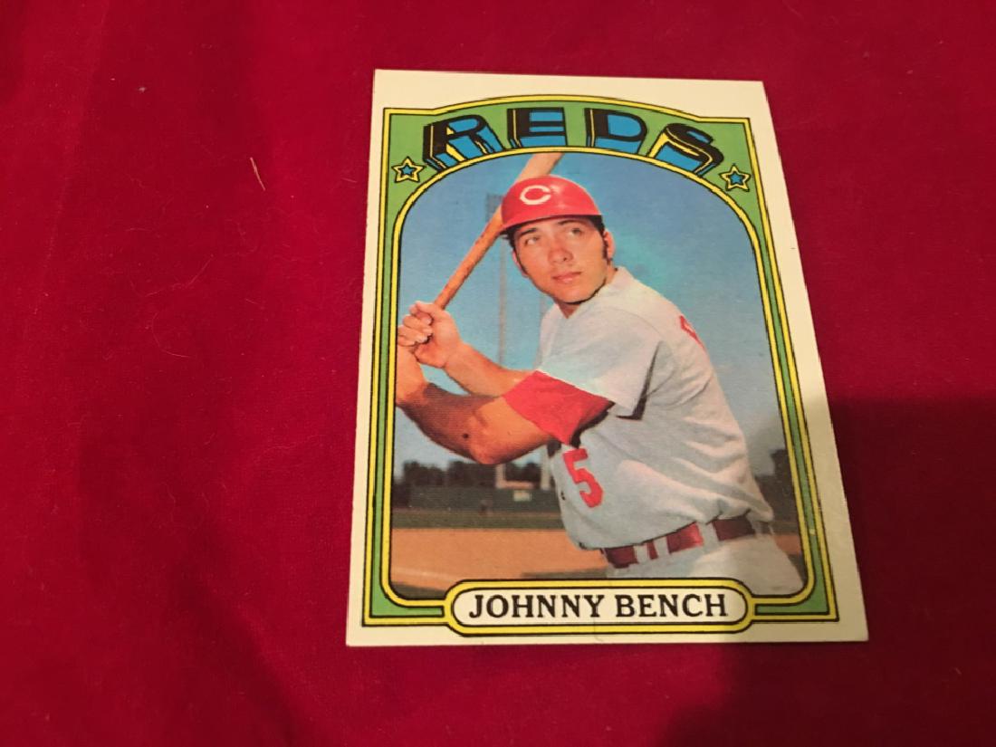 1972 Topps Baseball Card #433 Johnny Bench HOF (1 of 2)