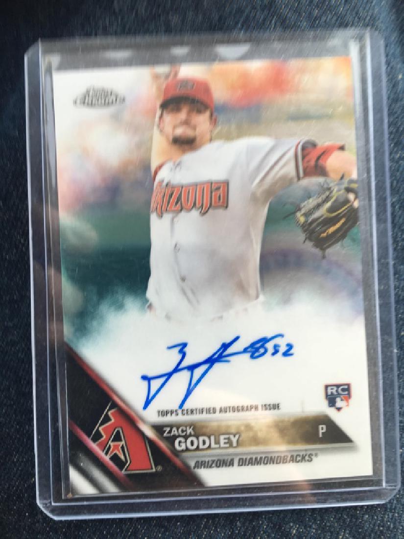 Zach Godley 2016 Topps Chrome AUTO ROOKIE CARD (1 of 2)