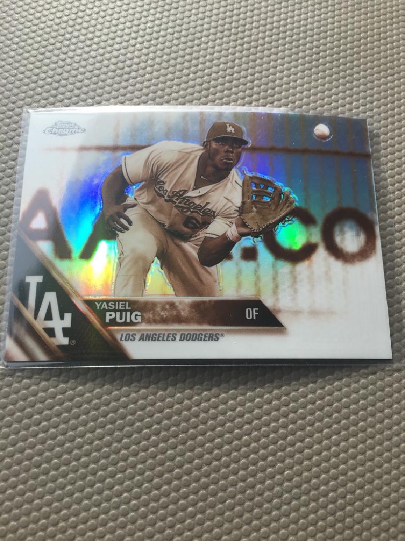 Yasiel Puig 2016 Topps Chrome Sepia Refractor (1 of 2)