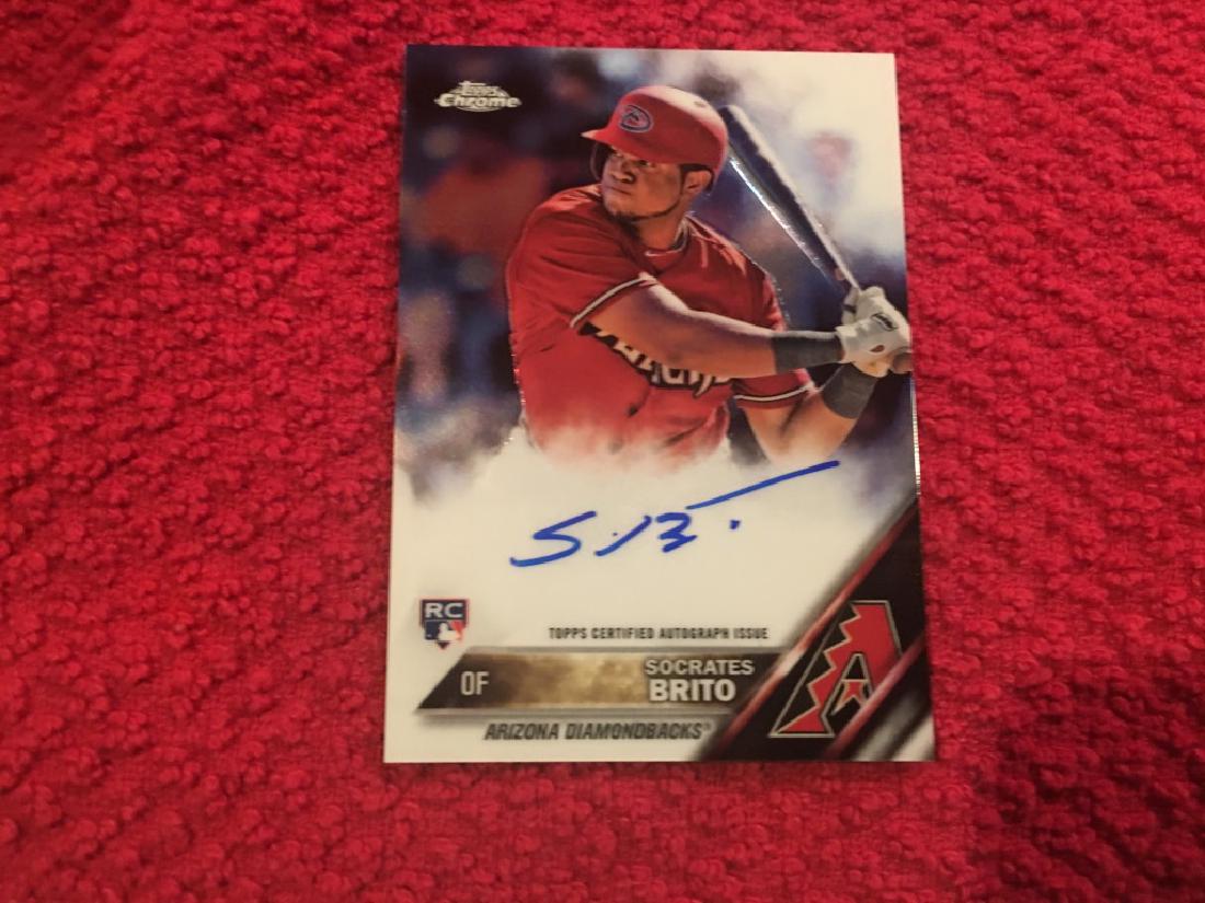 2016 Topps Chrome RC Rookie Socrates Brito On Caro (1 of 2)