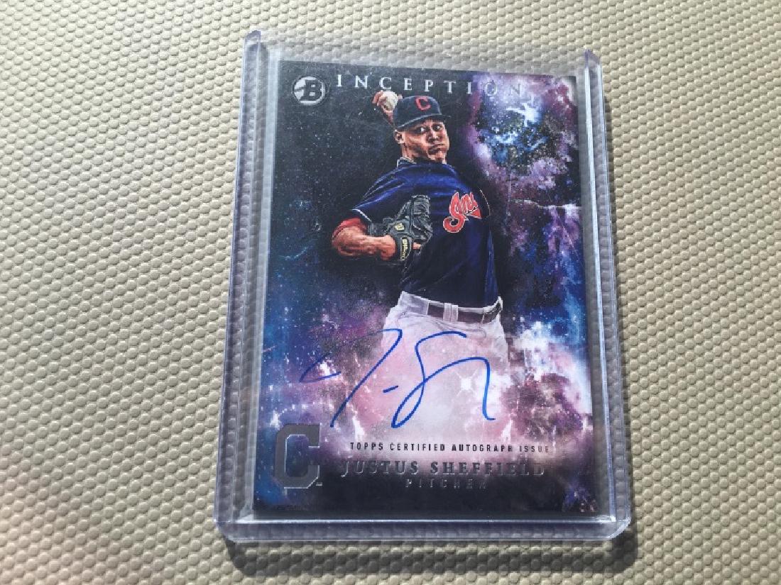 2016 Bowman Inception Justus Sheffield Autograph (1 of 2)