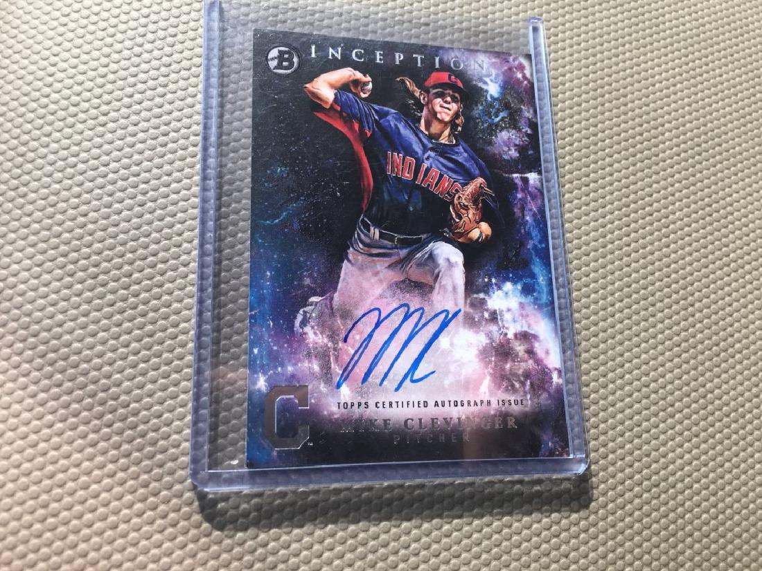 2016 Bowman Inception Mike Clevinger AUTO card #PL (1 of 2)