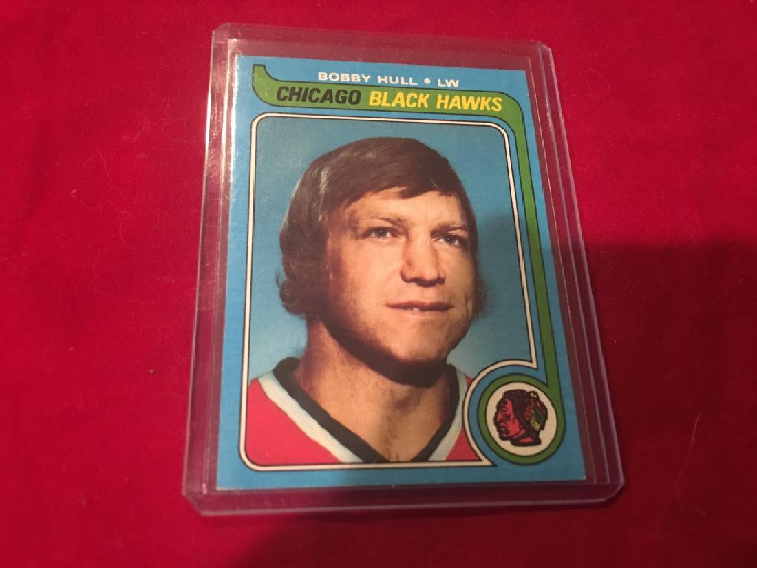 1979 - 1980 Topps Bobby Hull #185 Hockey Card NRMT (1 of 2)