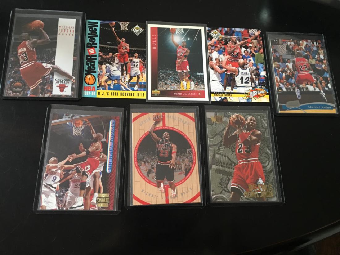 Michael Jordan 8 Card Basketball Lot: Michael Jordan 8 Card Basketball Lot