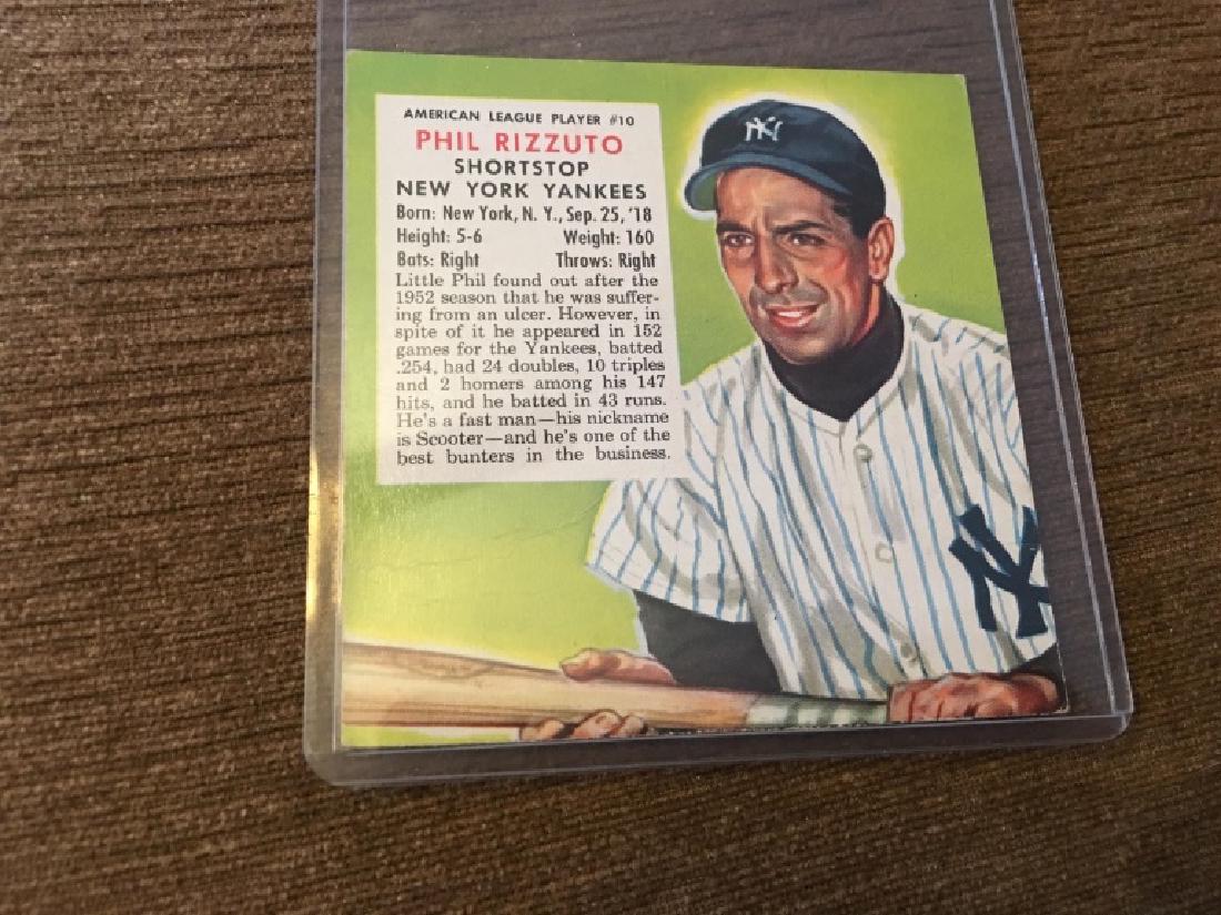 1953 Red Man #10A Phil Rizzuto New York Yankees: 1953 Red Man #10A Phil Rizzuto New York Yankees No Tab No Creases