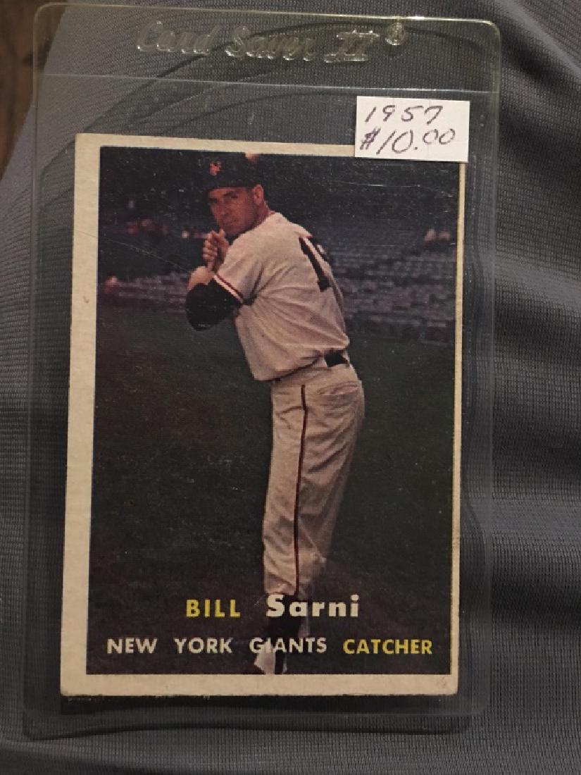1957 Topps #086 Bill Sarni Giants NM (1 of 2)
