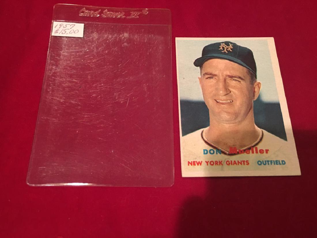 1957 Topps Set Break #148 Don Mueller EX-EXMINT: 1957 Topps Set Break #148 Don Mueller EX-EXMINT