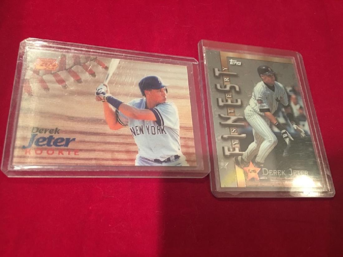 dEREK jETER 2 cARD LOT (1 of 2)