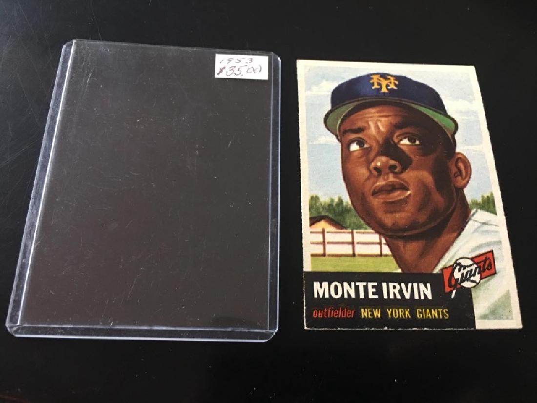 1953 Topps #62 Monte Irvin HOF NY Giants (1 of 3)