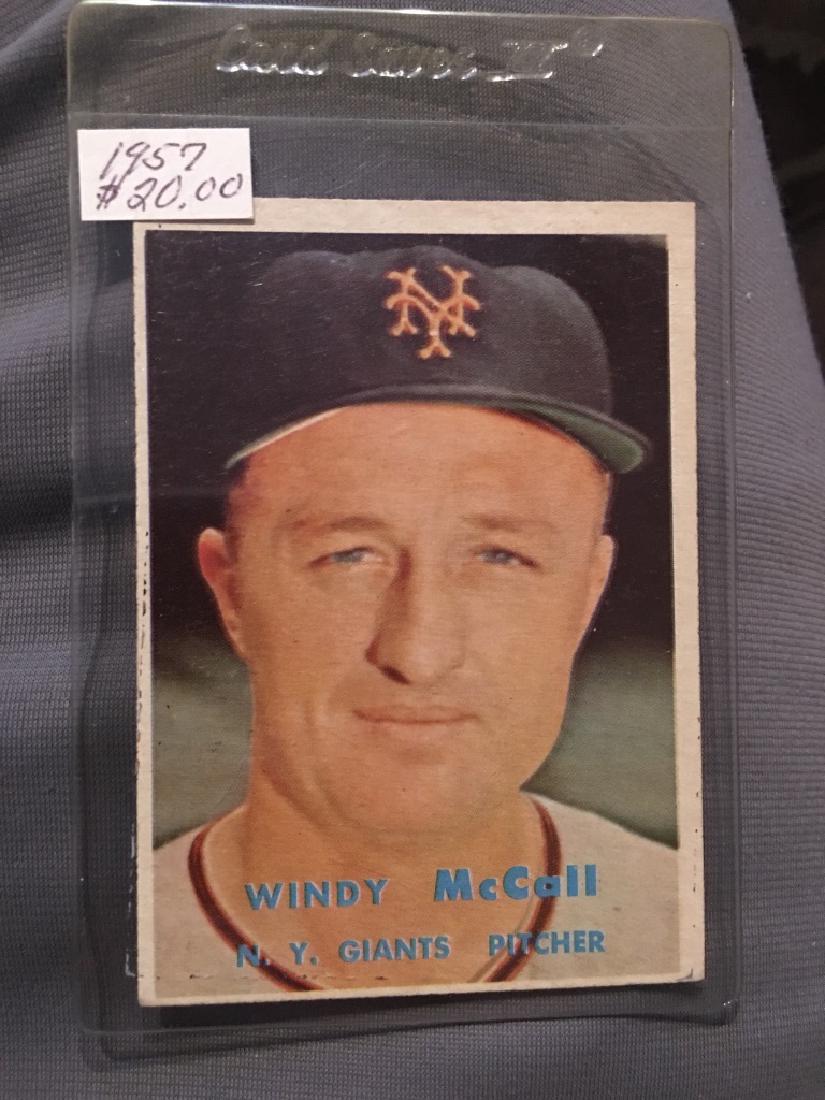 1957 Topps Set Break #291 Windy McCall: 1957 Topps Set Break #291 Windy McCall