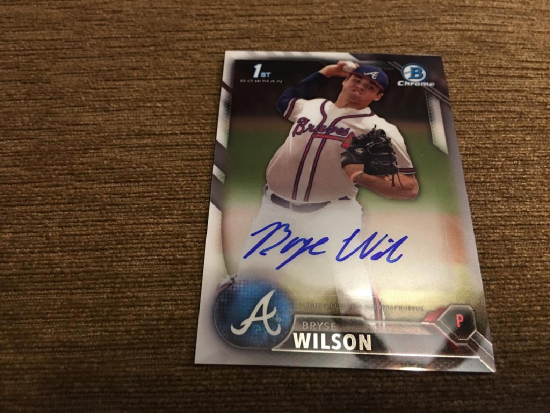 2016 Bowman Chrome Bryse Wilson  RC Auto (1 of 2)