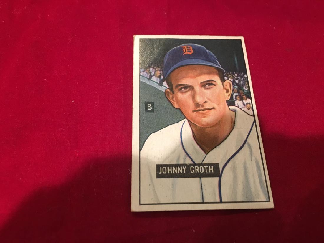 1951 Bowman Baseball Card #249 Johnny Groth (1 of 2)