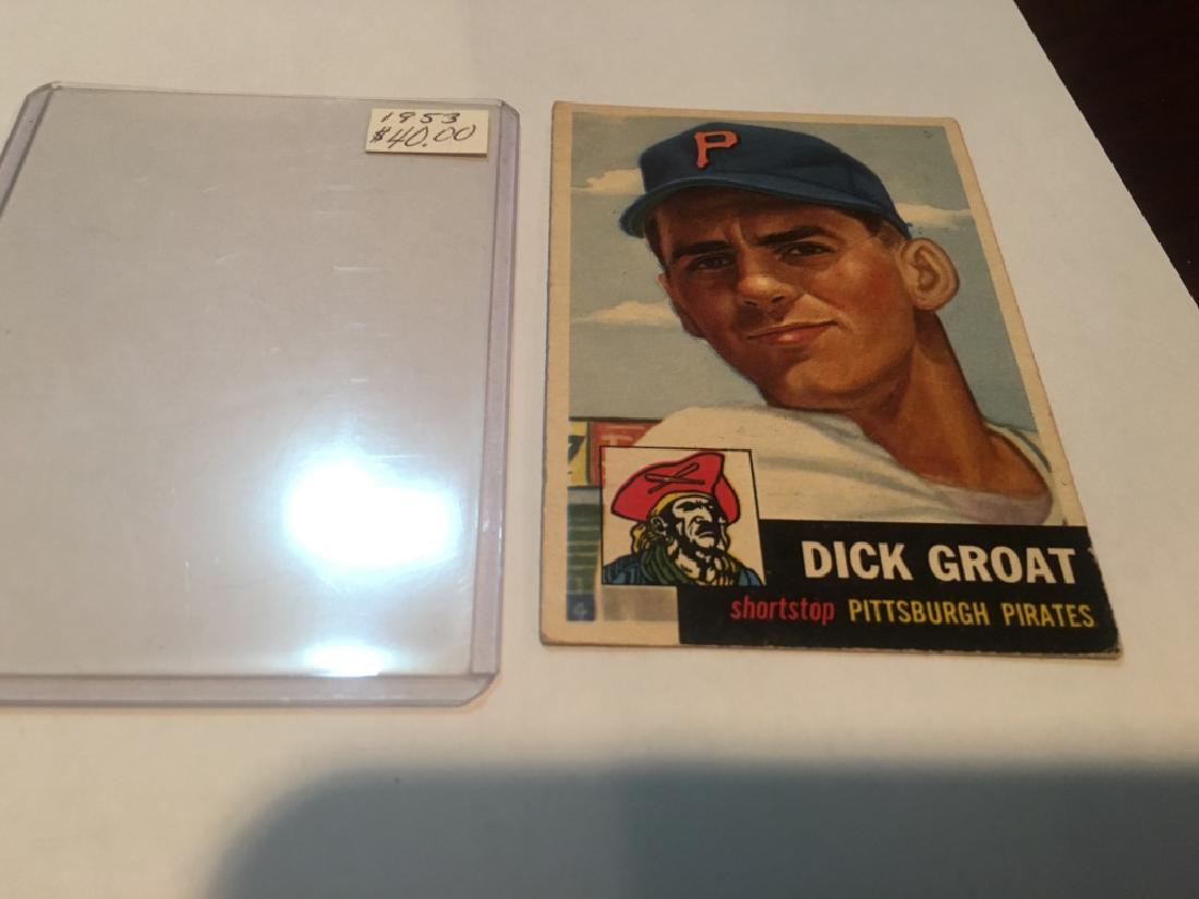 1953 Topps Dick Groat Pittsburgh Pirates #154 (1 of 3)