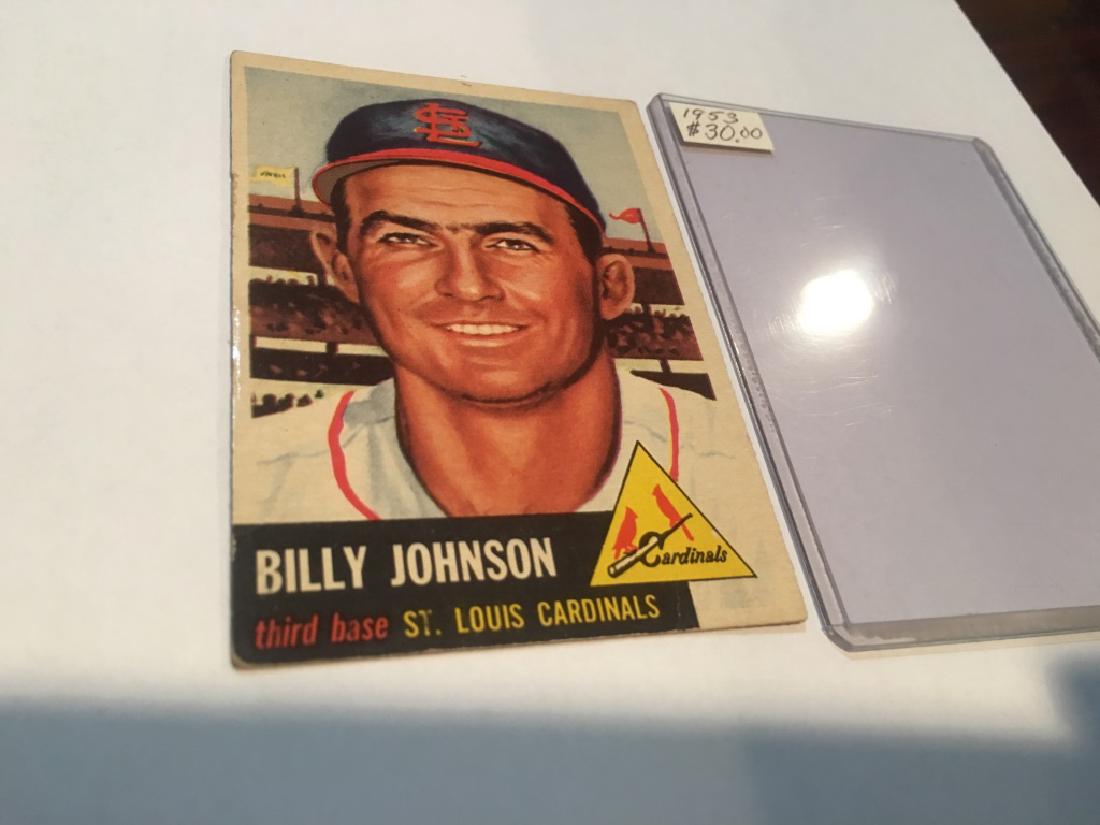 1953 TOPPS #21 Billy Johnson St louis Cardinals SP (1 of 2)