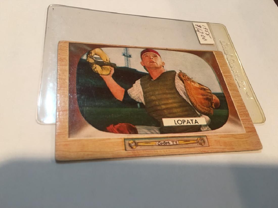 1955 BOWMAN # 18 STAN LOPATA - PHILADELPHIA PHILLS: 1955 BOWMAN # 18 STAN LOPATA - PHILADELPHIA PHILLIES