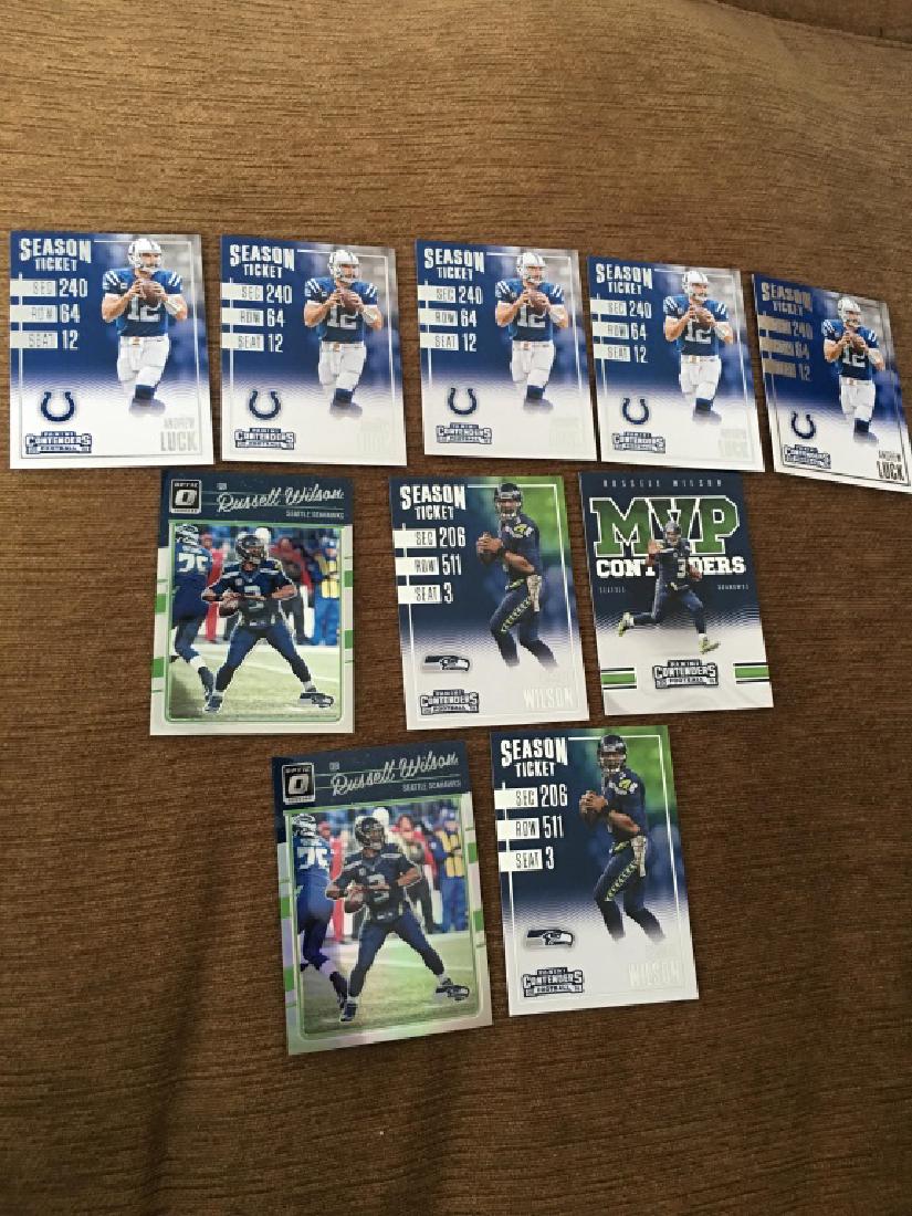 Andrew Luck and Russell Wilson 2016 card lot (1 of 2)