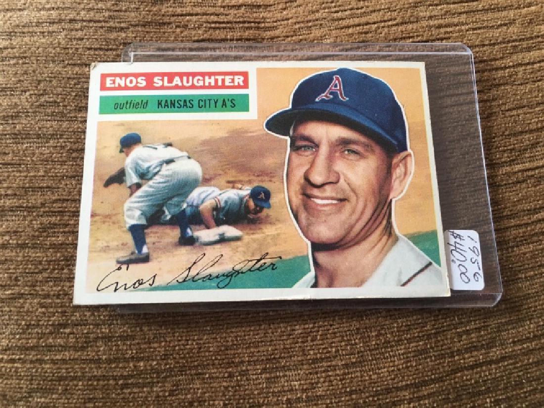 1956 Topps GB #109 Enos Slaughter Athletics (1 of 2)