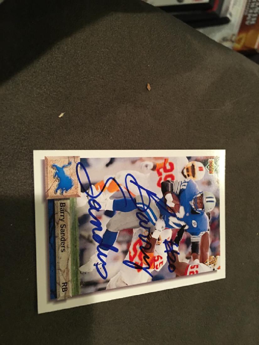 Barry Sanders UD card: Barry Sanders UD Card