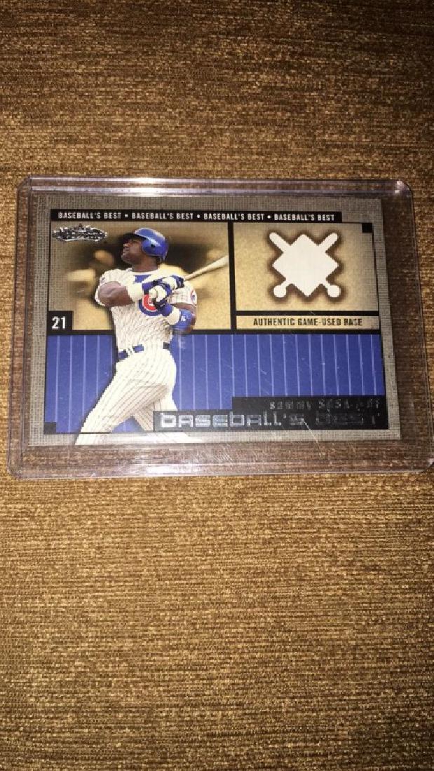 Sammy Sosa 2002 fleer baseballs best authentic (1 of 2)