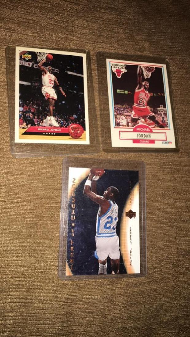 Michael Jordan three card lot: Michael Jordan three card lot