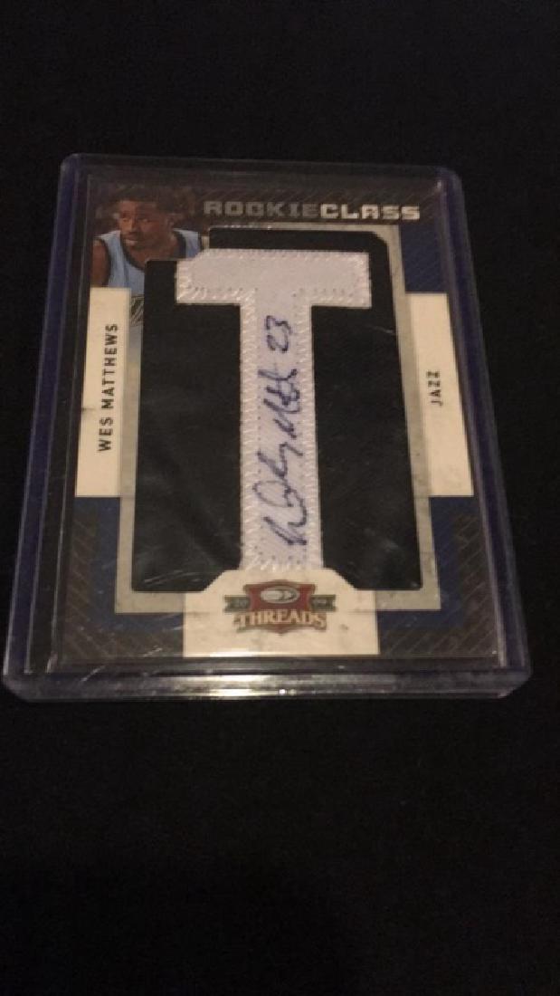 Wes Matthews 2009 threads patch auto (1 of 2)