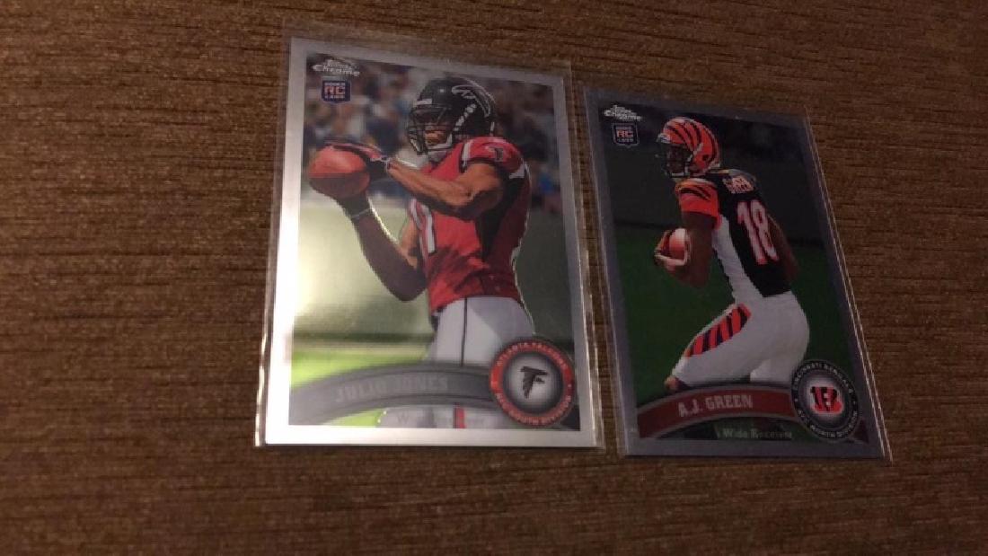 2011 tops chrome Julio Jones AJ Green RC lot (1 of 2)