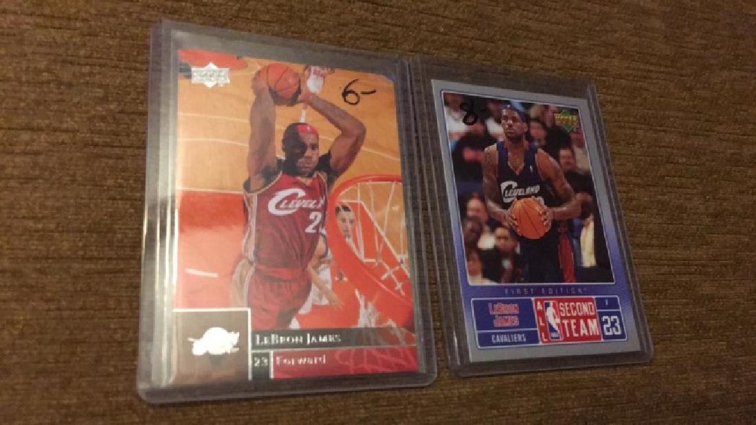 Lebron James Upper Deck second-team all star and (1 of 2)