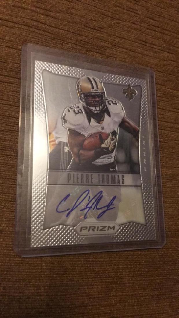 Pierre Thomas 2012 prizm autograp #'d 49/49 (1 of 2)