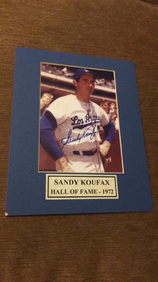 Sandy Koufax autograph photo matted (1 of 2)