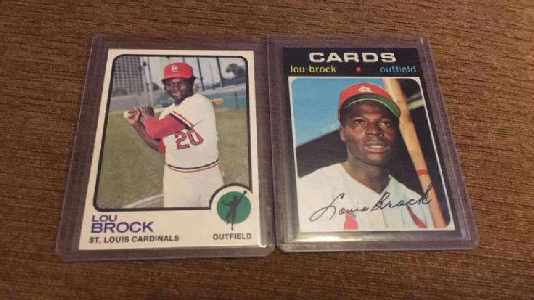 1973 topps in 1971 tops Lou Brock lot nice shape (1 of 4)