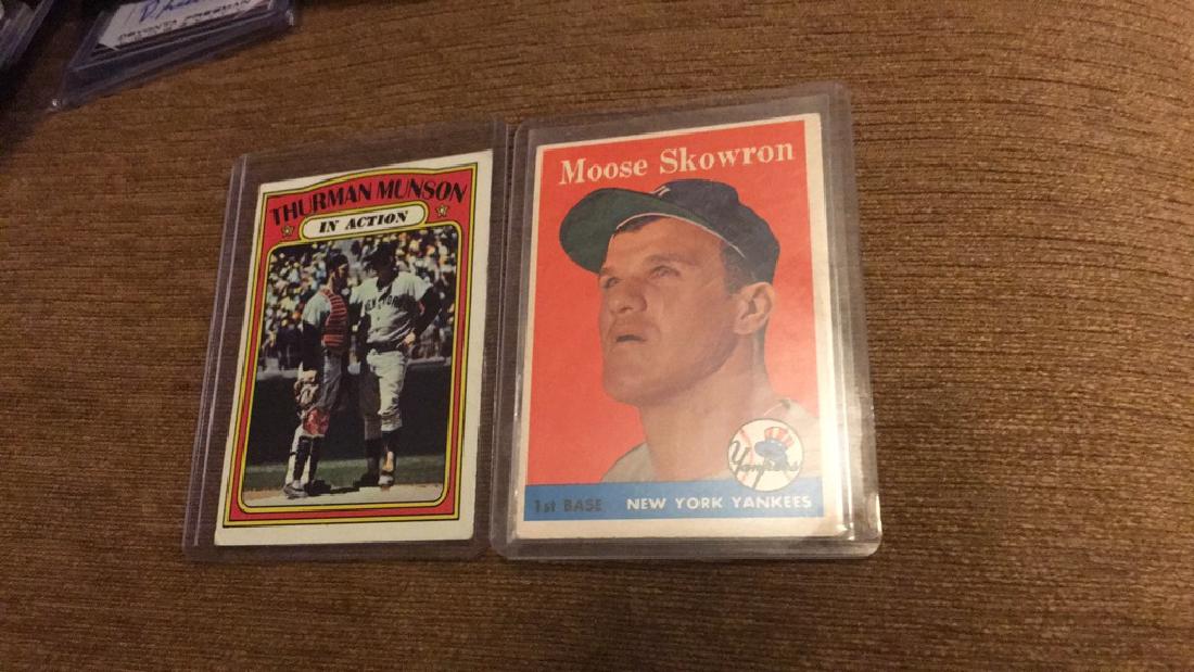 Thurman Munson 1972 in action moose Skowron 1958 (1 of 2)
