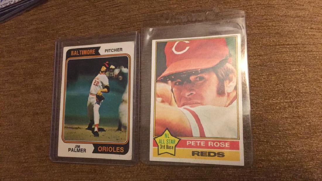 Jim Palmer 1974 Topps Pete Rose 1976 tops vintage (1 of 4)