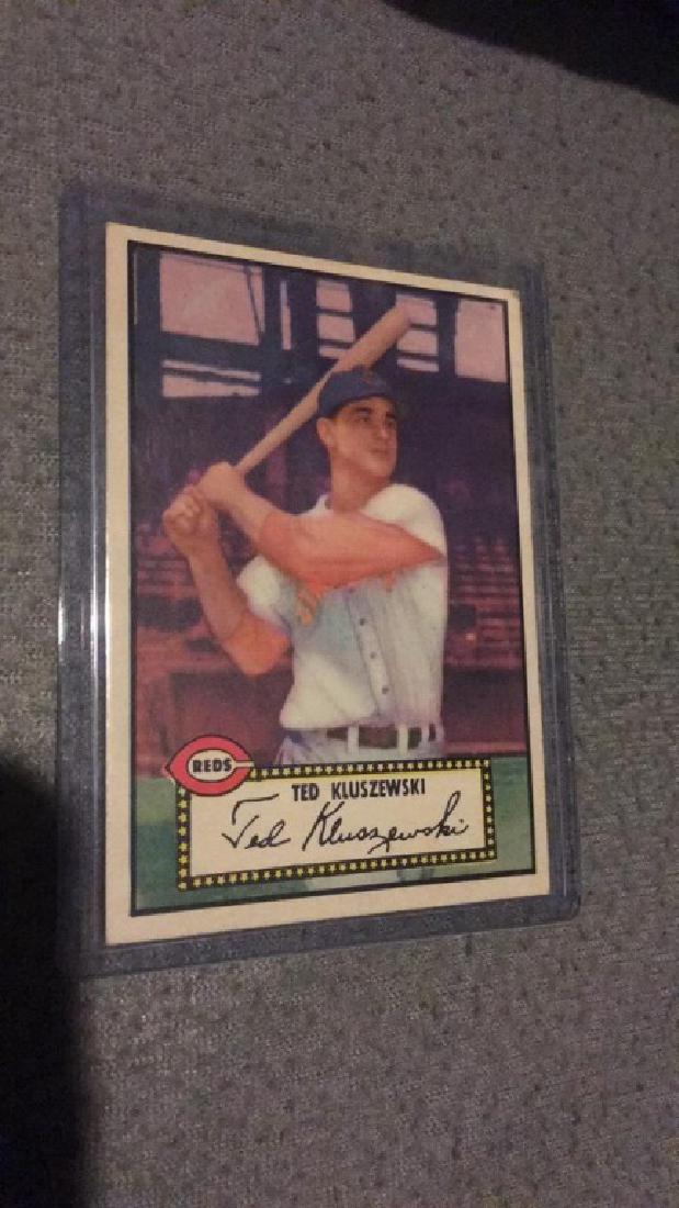 1952 Topps Ted Kluszewski vintage baseball card (1 of 3)