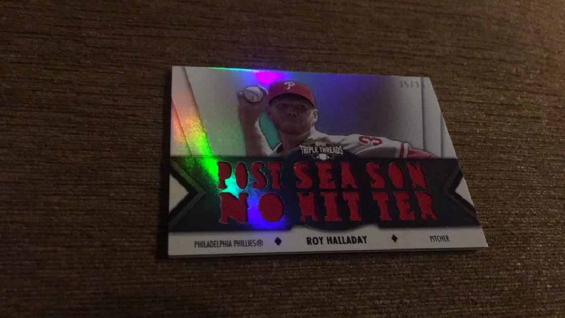 Roy Halladay 2012 Topps triple threads postseason (1 of 2)