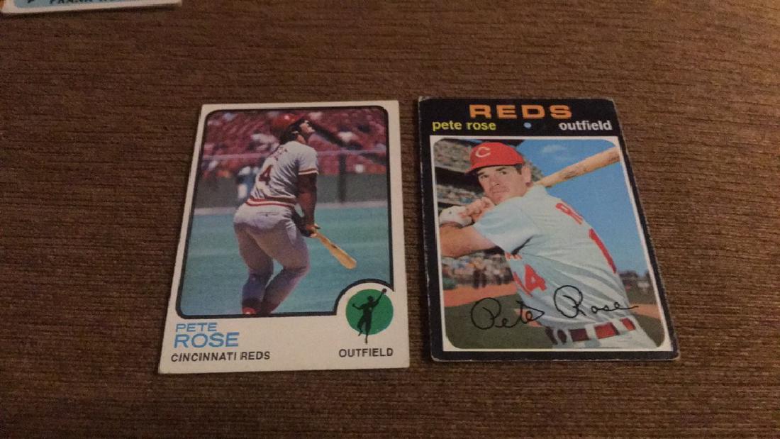 Pete Rose vintage baseball card Lot 1971 in 1973 (1 of 2)