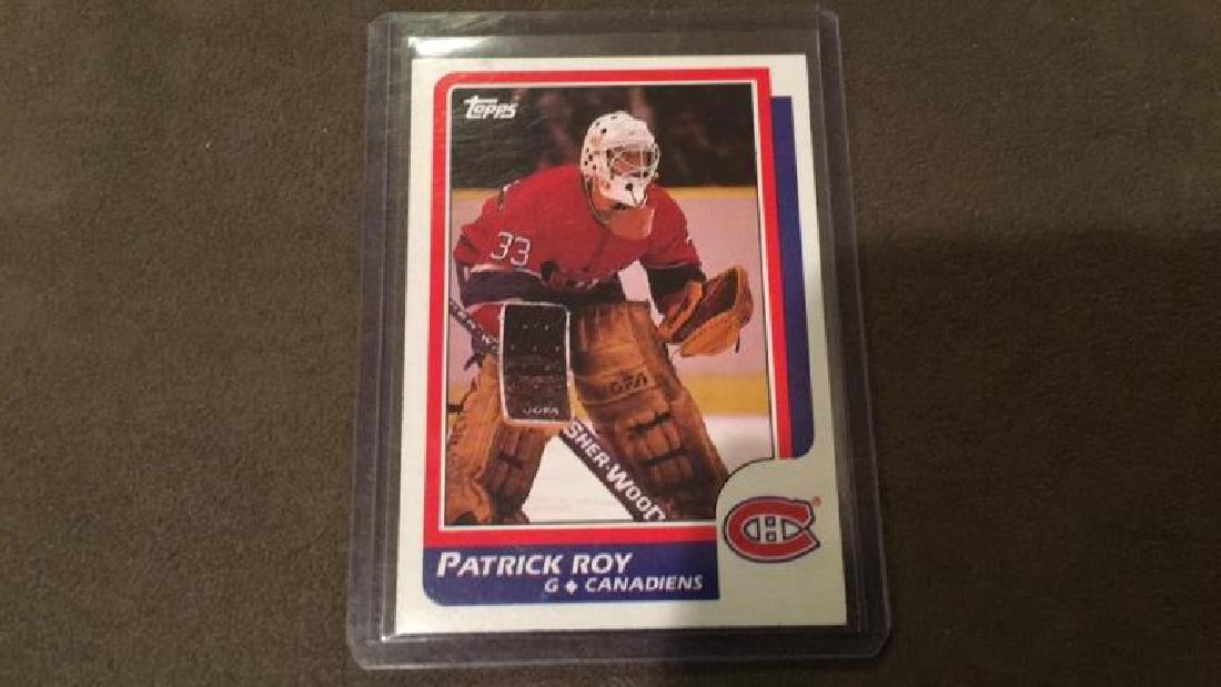Patrick Roy 1986-87 tops rookie card (1 of 2)