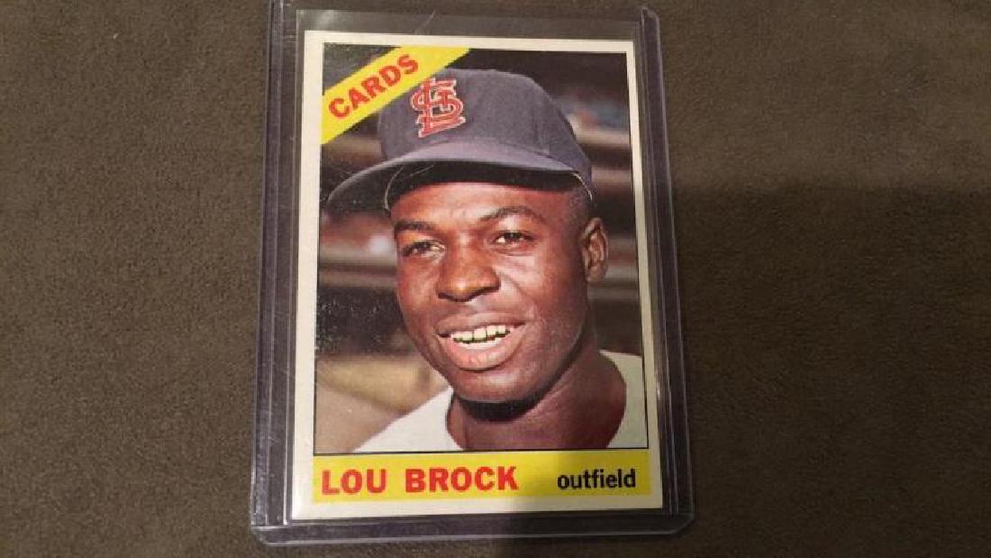 Lou Brock 1966 vintage baseball card nice (1 of 2)