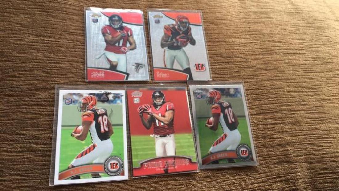 AJ Green Julio Jones five card football rookie (1 of 4)