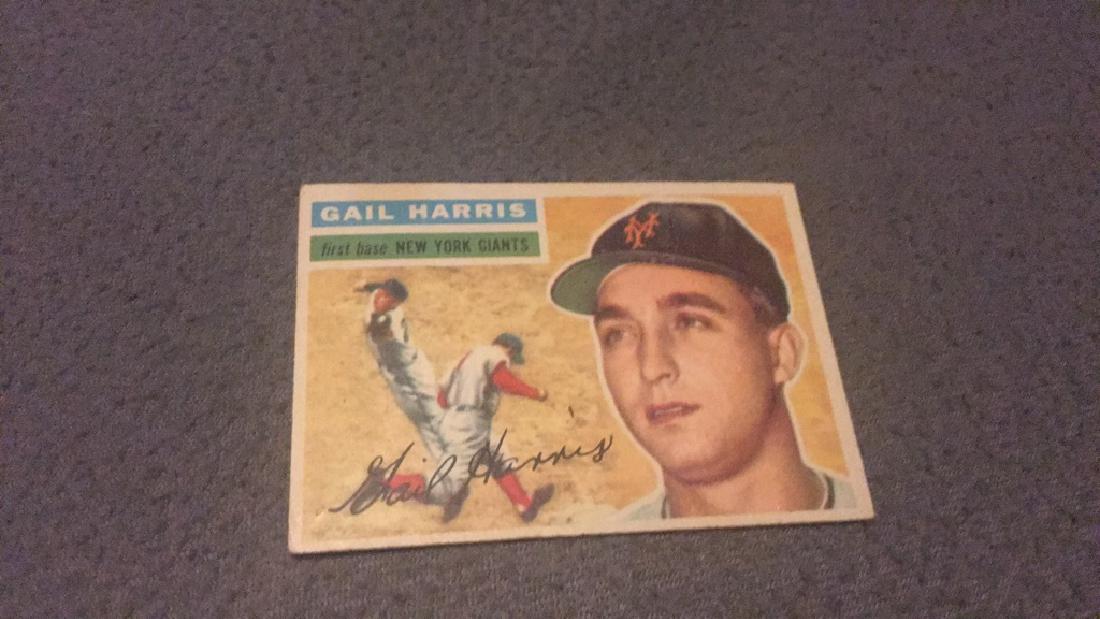 Gail Harris 1956 vintage baseball card New York (1 of 2)
