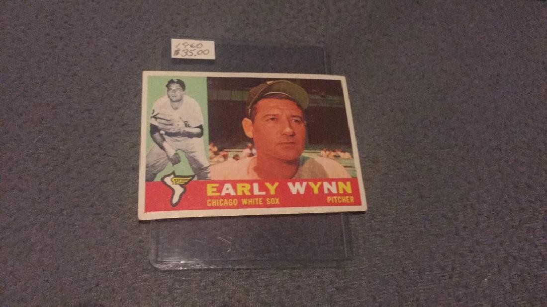 1960 topps early Wynn  nice condition vintage (1 of 2)